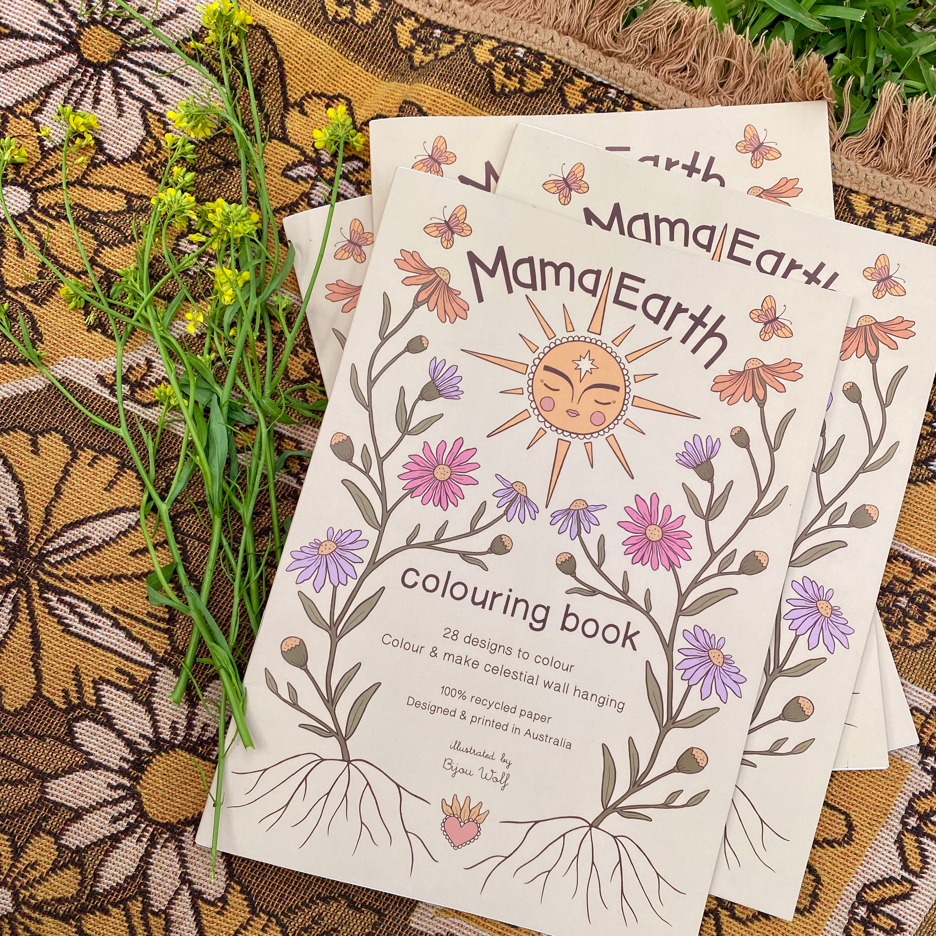 earth☆mama Mama Earth Colouring Book – Bijou Wolf