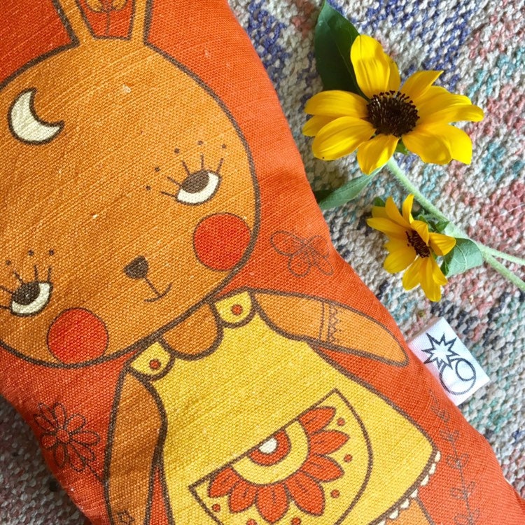 Sunshine sunflower bunny rabbit pillow friend