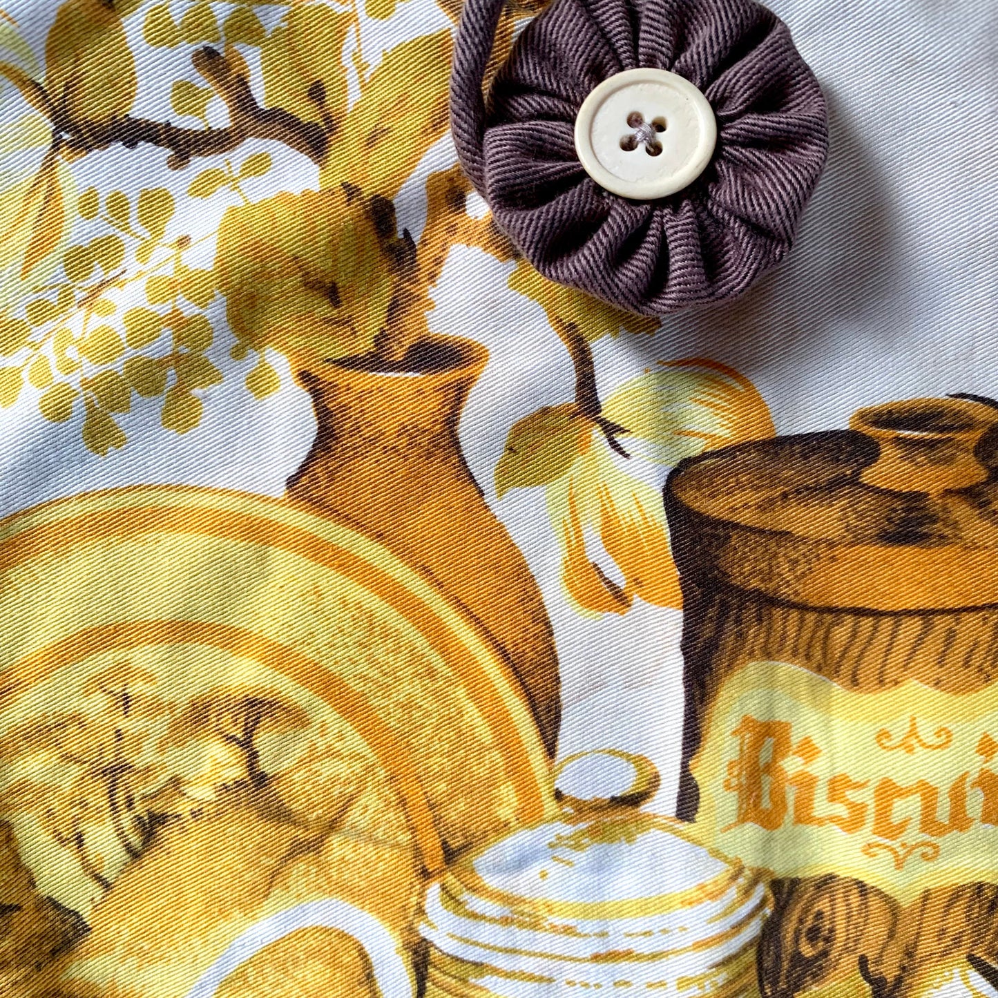 Vintage fabric tote bag