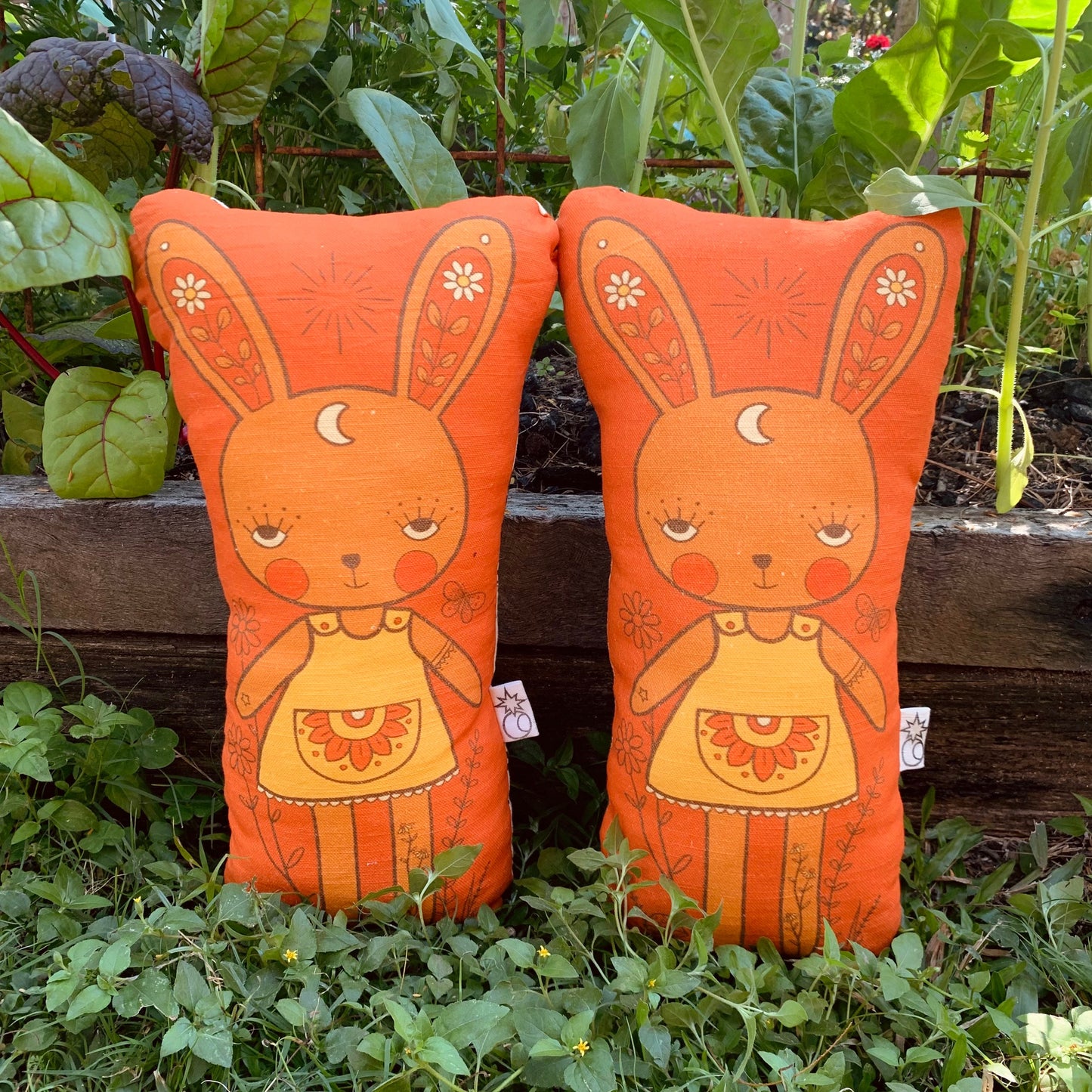 Sunshine sunflower bunny rabbit pillow friend