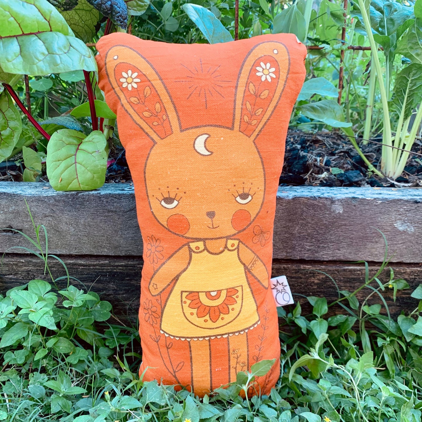 Sunshine sunflower bunny rabbit pillow friend